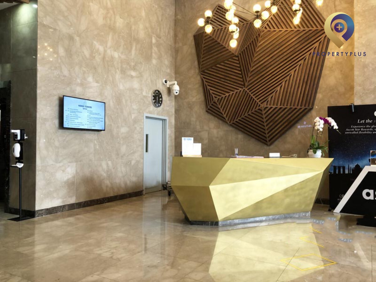 Reception area of Hanoi Tower with modern design
